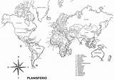 Planisferio Mundi Planisferios Colorea Tus Mapamundi Imagui Politico sketch template