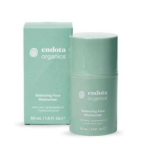 endota organics balancing face moisturiser organic beauty  easy