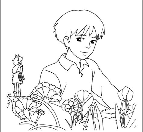 secret world  arrietty coloring page