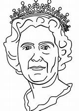Queen Coloring sketch template