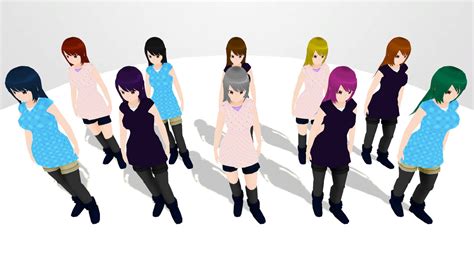 anime girl character pack available now on asset store imagination xd