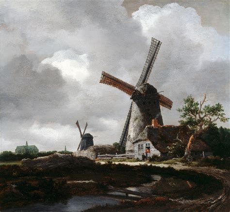 jacob van ruisdael landscape  windmills  haarlem flickr