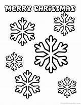 Coloring Snowflakes Pages Printable Christmas Kids Easy Snowflake Snow Flakes Color Sheets Version Printableparadise They sketch template