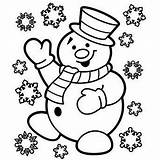 Snowman Coloring Pages Christmas Snowflake Printable Very Kids Joyful Snowflakes Color Sheet Print Snow Drawing Sheets Colouring Man Cute Winter sketch template