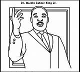 Luther Martin King Coloring Jr Pages Dr Printable Mlk Print sketch template
