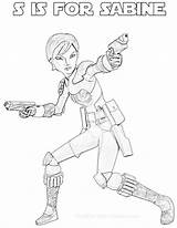 Wars Sabine Star Coloring Wren Rebels Pages Alphabet Printables Printable Choose Board Getdrawings Getcolorings sketch template