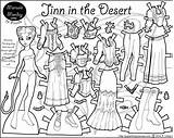 Paper Marisole Dolls Doll Monday Printable Jinn Desert Coloring Pages Print Personas Thin Colouring Color Printables Marisol Click Clothes Paperthinpersonas sketch template