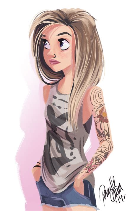 by pernille character art character design female character design