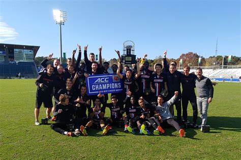 louisville mens soccer wins  acc tournament championship card chronicle