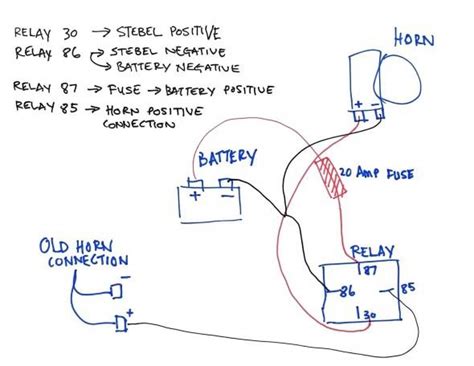 wiring diagram  car horn manuals schematics hornblasters