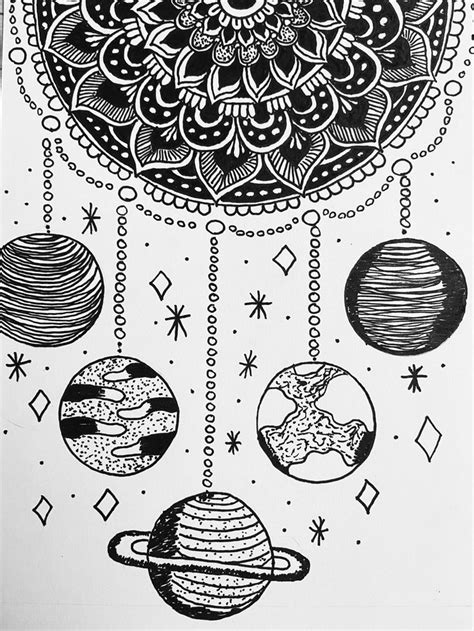 galaxy mandala mandala cards drawings
