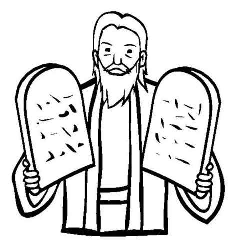 commandments coloring pages    clipartmag
