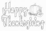 Thanksgiving Happy Sign Coloring Pages Printable sketch template