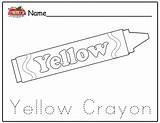Coloring Pages Yellow Preschool Crayon Color Worksheet Worksheets Printable Lesson Plans Activities Desktop Wallpaper Recent Posts sketch template