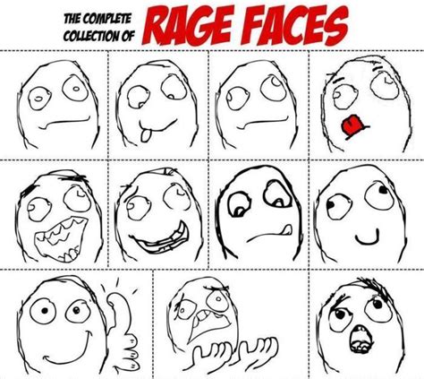 The Complete Collection Of Rage Faces