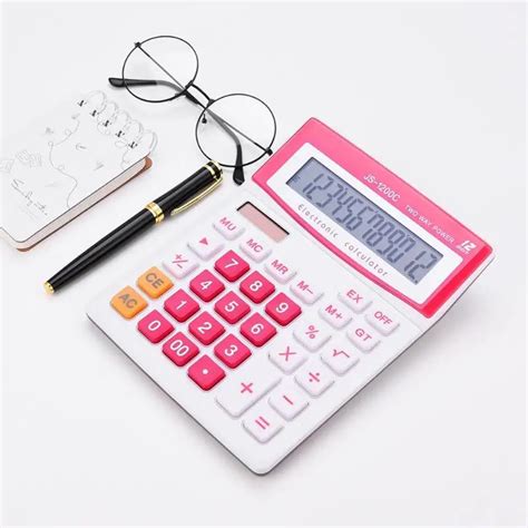 portable  digit calculator big button calculate commercial tool battery large display