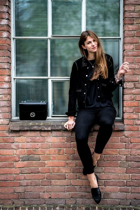 wear  studded leather jacket fashionblog berlin