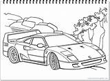 Supercar sketch template