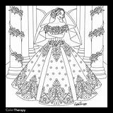 Coloring Pages Wedding Dress Dresses Colouring Fashion Printable Adult Print Girls Adults Bride Sheets Simple Beach Bridal Fashiondivaly Book sketch template