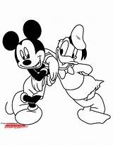 Mickey Mouse Coloring Pages Friends Disney Drawing Donald Minnie Duck Baby Original Book Goofy Printable Disneyclips Getdrawings Color Daisy Gangsta sketch template
