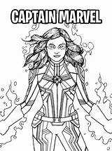 Marvel Captain Coloring Kids Pages Fun sketch template