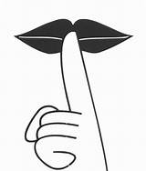 Shhh Sign Quiet Finger Mouth Over Sigh Stock Index Publicdomainpictures sketch template