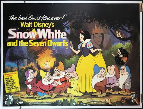 disney cartoon  poster print   snow white    dwarfs art seihan art posters