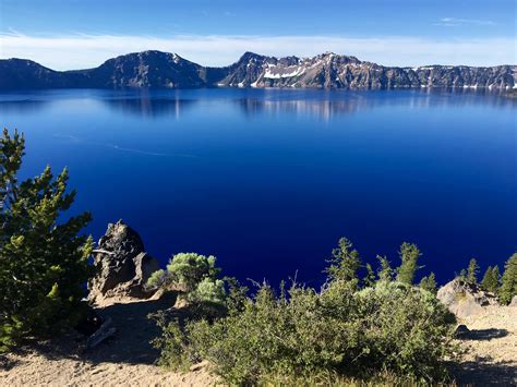 crater lake national park oregon july    oc  rearthporn