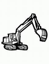 Construction Coloring Pages Truck Clipart Tow Vehicle Backhoe Printable Equipment Kids Bulldozer Monster Printables Clip Line Drawing Signs Clipartmag Comments sketch template