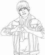 Coloring Pages Justin Bieber Popular sketch template