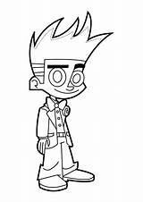 Johnny Test Coloring Pages Cartoons Sprites Kb Popular Coloringhome Template Comments sketch template