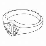 Coloring Ring Wedding Jewelry sketch template