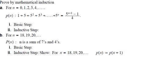 Solved Prove By Mathematical Induction A For N