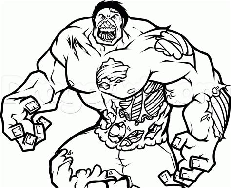 zombie hulk colouring pages  marvel zombies coloring pages