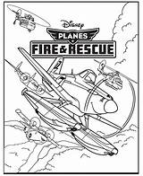 Planes Disney Pages Rescue Coloring Fire Getcolorings sketch template