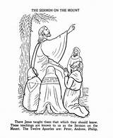Sermon Jesus Teaches Beatitude Teach Biblia Printable Teachings Iglesia 6th sketch template