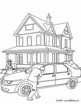 Coloring Car Pages Garage Convertible Crash Drawing Family Getcolorings Printable Color Their sketch template