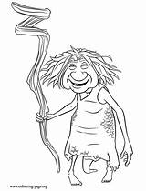 Croods Coloring Gran Pages sketch template