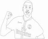Antoine Joueur Griezmann Equipe Ibrahimovic Psg Zlatan sketch template