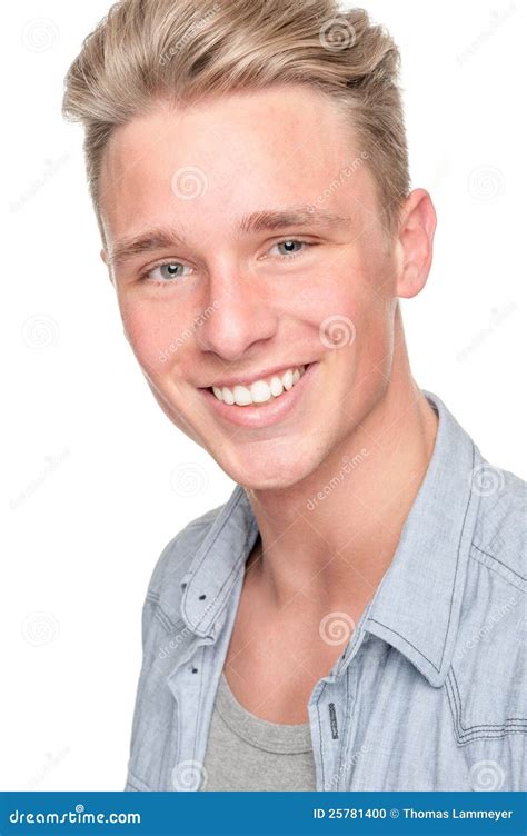 smiling young man stock photo image  handsome model