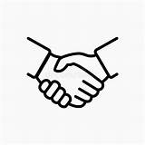 Handshake Stretta Illustrazione Icona Acconsente Affare Agreement sketch template