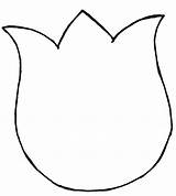 Tulip Outline Clipart Cliparts Clip Library sketch template