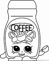Shopkins Coloring Coffee Pages Toffy Colouring Color Pdf Printable Getdrawings Shop Coloringpages101 sketch template