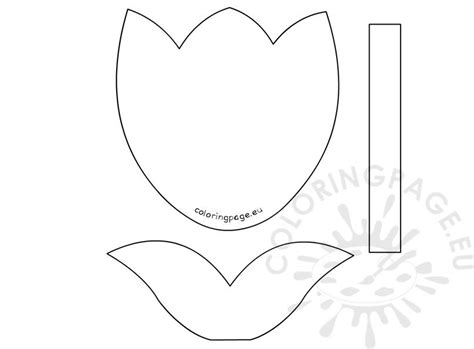 tulip template  printable