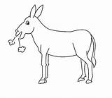 Coloring Donkey Mexican Breathing Pages Hard sketch template