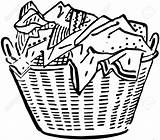 Laundry Basket Clipart Clipground Vector sketch template
