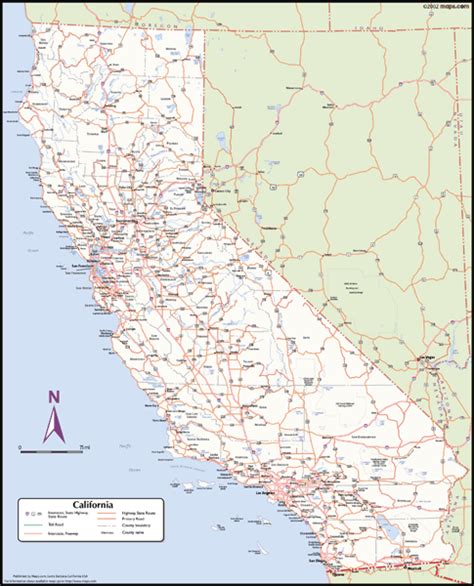 california wall map  counties  mapscom mapsales