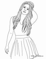 Shakira Falda Chicas Hellokids Ausmalen Cabellos Guapa Selena Maluma Paperblog sketch template