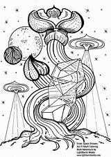 Pages Adult Ausmalbilder Fantasie Sci Ausmalbild Detailed Kostenlos Mandala Malvorlagen sketch template