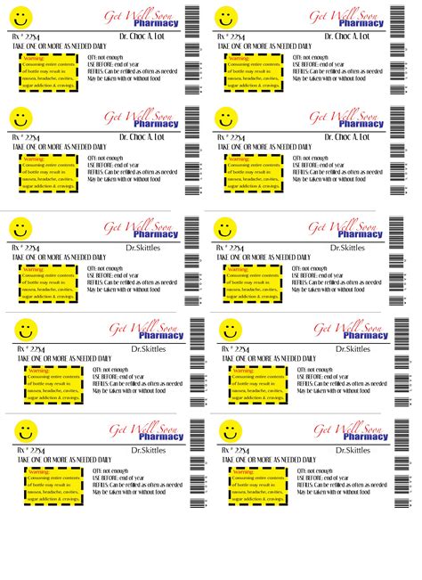 printable cvs prescription label template printable templates